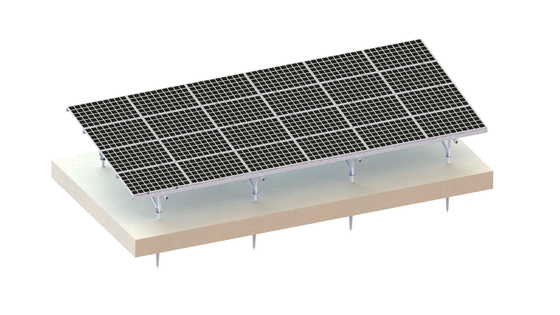 A2-70 آلومینیوم خورشیدی نصب ساختار 88m/S سیستم زمین