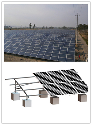 سیستم های نصب فتوولتائیک خورشیدی فولادی 55m/S , سیستم PV زمینی پیچی MGC