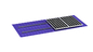 سیستم های قفسه خورشیدی موجدار ذوزنقه ای برای سقف های فلزی براکت های 88 متری بر ثانیه