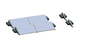 سیستم نصب خورشیدی سقف تخت تاشو سه پایه PV AL6005 Panel Mount